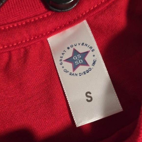 NWOT - San Diego California Unisex Red Shirt - Size S - Picture 6 of 8